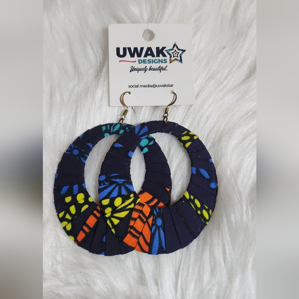 Uwakstar Designs Handmade Ankara(African print) earrings